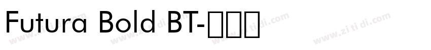 Futura Bold BT字体转换